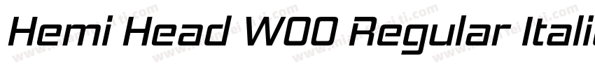 Hemi Head W00 Regular Italic字体转换